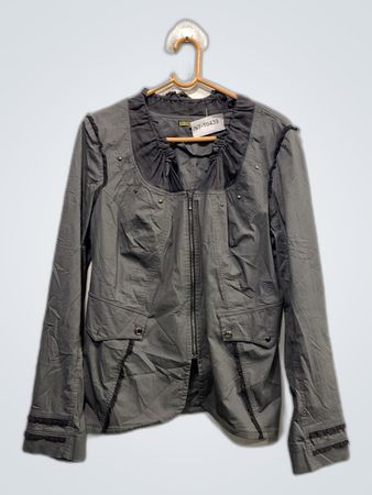 EIK Gray Zipper Jacket