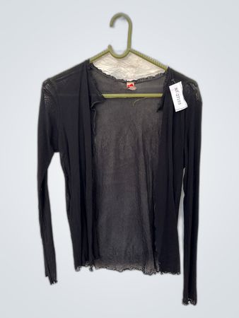Black Sheer Top
