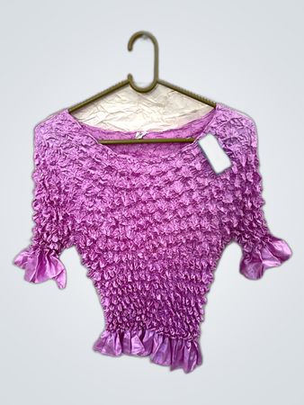 Purple Ruffled Top