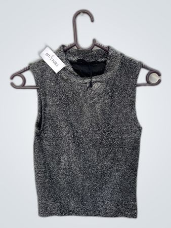 Gray Sleeveless Top