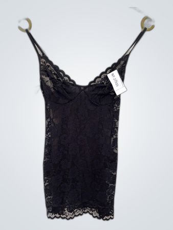 Chemisier in pizzo nero