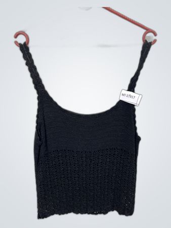 Crochet Black Tank Top