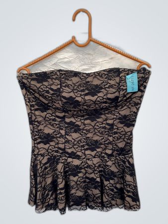 Black Lace Corset Top