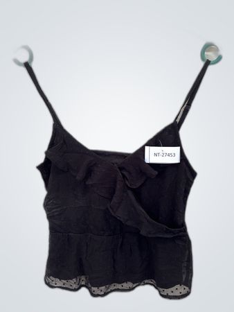 Black Ruffled Camisole