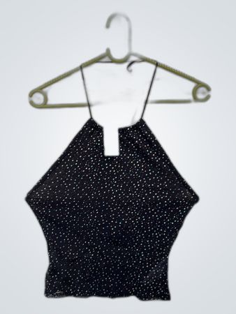 Black Polka Dot Top