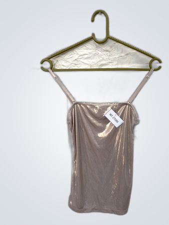 Pink Metallic Tank Top