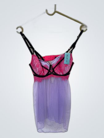 Lace and Mesh Babydoll