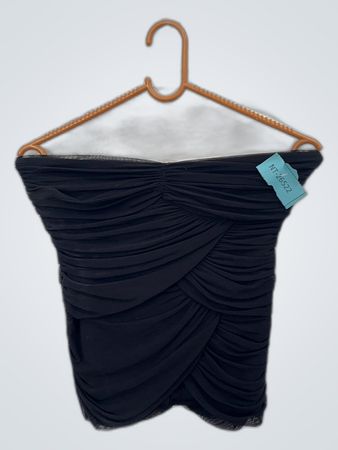 Black Ruched Top