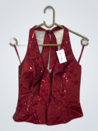 Red Sequined Top