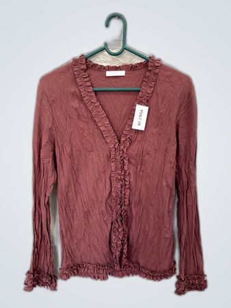 Pink Ruffled Blouse