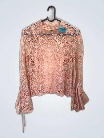 Pink Lace Blouse