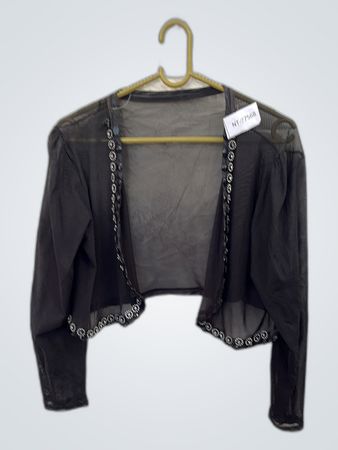 Black Sheer Bolero Jacket