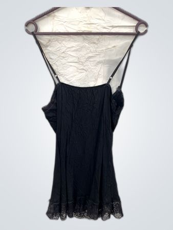 Black Camisole with Lace Trim