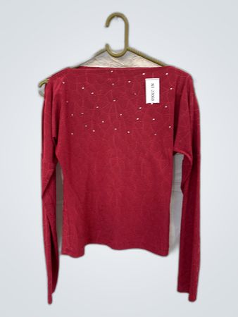 Red Long Sleeve Top