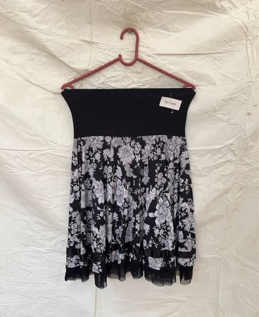 Black and White Floral Dress