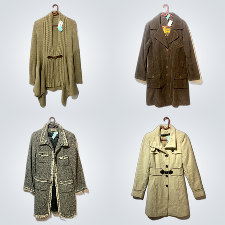 Relaxed Fit Afghan Coats Set (FV-264)