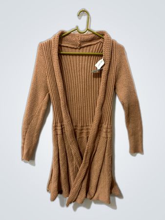 Tan Knit Cardigan