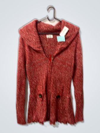 Red Knit Coat