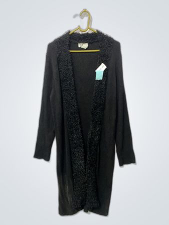Black Fuzzy Cardigan