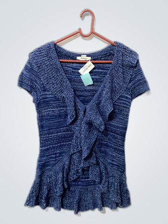 Blue Knit Top