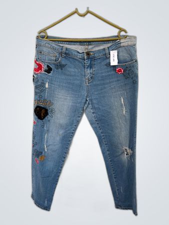 Embellished Blue Jeans