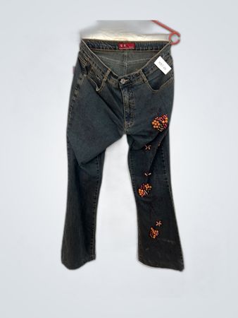 G.R. Jeans with Beaded Embellishments