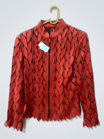 Red Leaf Pattern Jacket