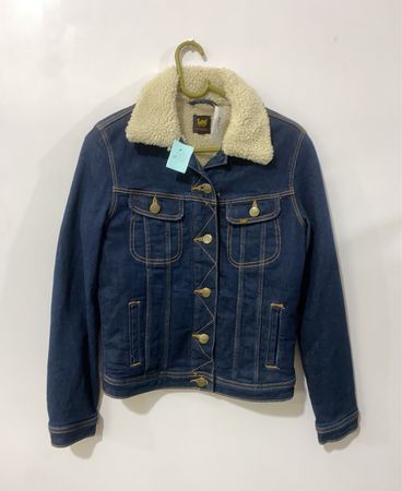 Lee Denim Jacket with Sherpa Collar