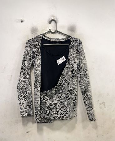 Andrea Zebra Print Cardigan