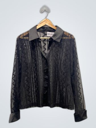 Black Sheer Blouse