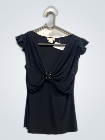 Black Short Sleeve Top