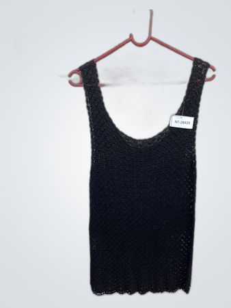 Black Crochet Tank Top