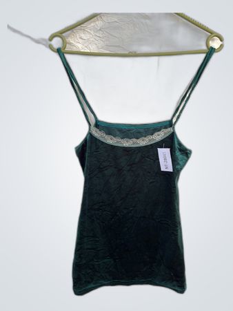 Green Velvet Camisole