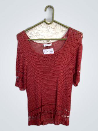 bianca Red Knit Top