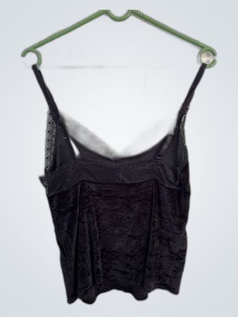 Black Lace-Trimmed Camisole