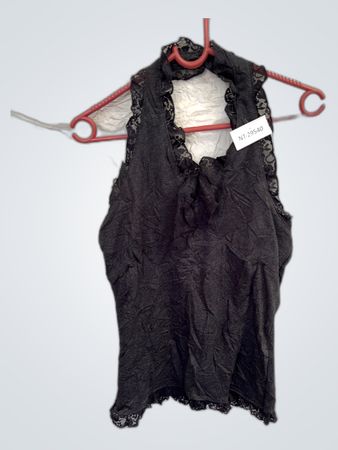 Black Lace Halter Top