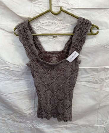 Gray Knit Top