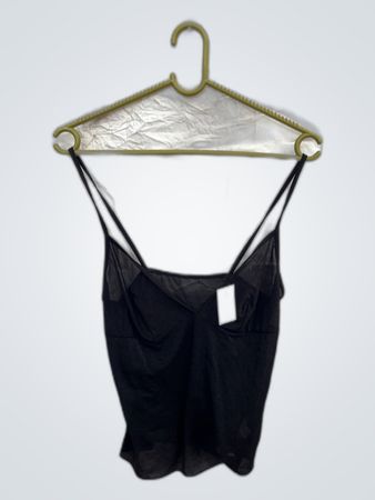 Black Sheer Top