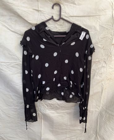 Black Polka Dot Blouse