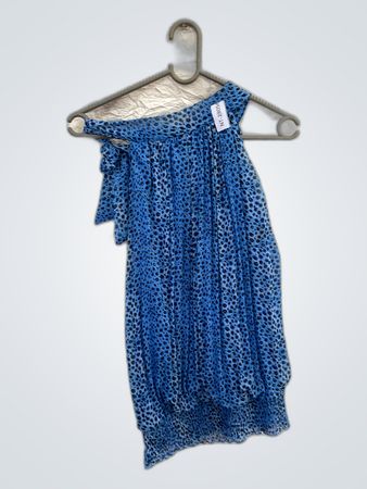 Blue Floral Skirt