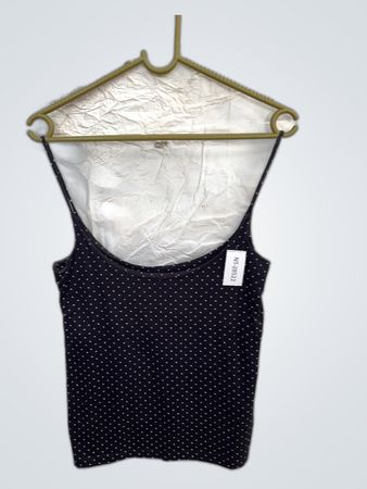 Black Polka Dot Tank Top