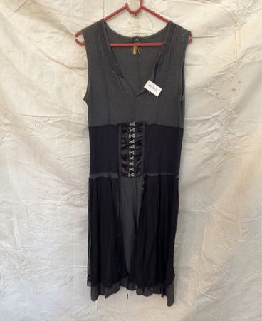 hybris Gray and Black Dress