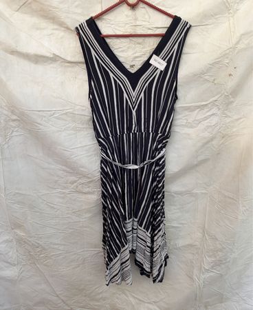 Black and White Striped Dress