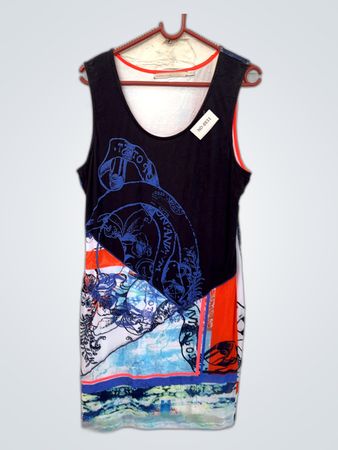 Graphic Sleeveless Dress