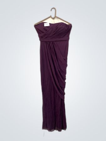 Purple Strapless Dress