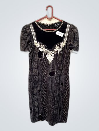 Leslie Distressed Knit Dress