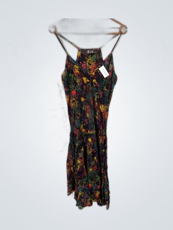 Multicolored Patterned Dress