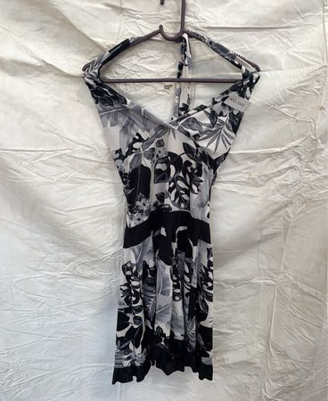 Black and White Floral Dress
