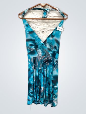 Blue Patterned Dress