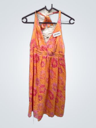 Orange Floral Dress